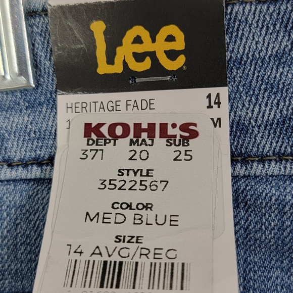 Lee Women's Legendary Bootcut Mid Rise Denim Blue Jeans Sz 14 Reg NEW - Picture 15 of 15